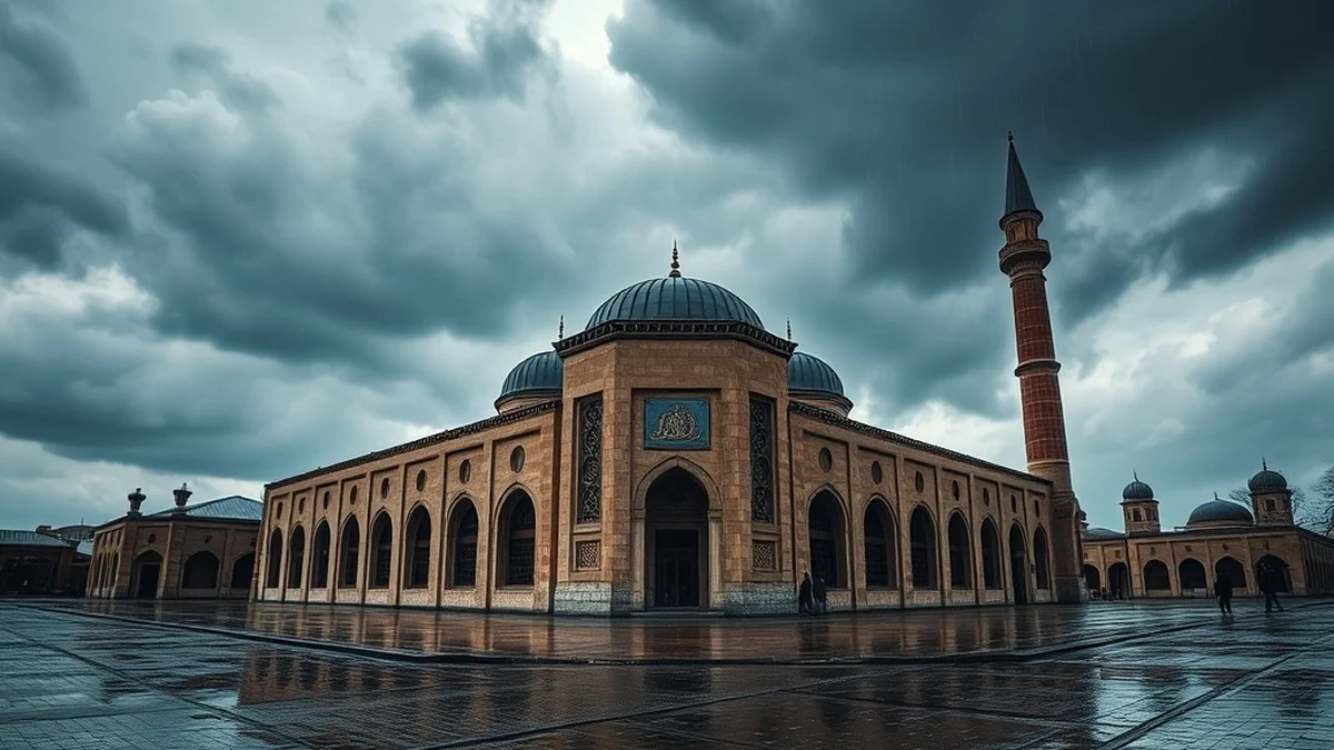 Erzurum'da Kuvvetli Gök Gürültülü Sağanak Yağış Etkisini Gösteriyor: Hava Sıcaklığı Hızla Düşecek