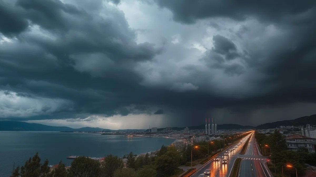 Şiddetli Gökgürültüsü Ve Aniden Düşen Sıcaklıklar Kocaeli Sakinlerini Şaşırtacak Mı?